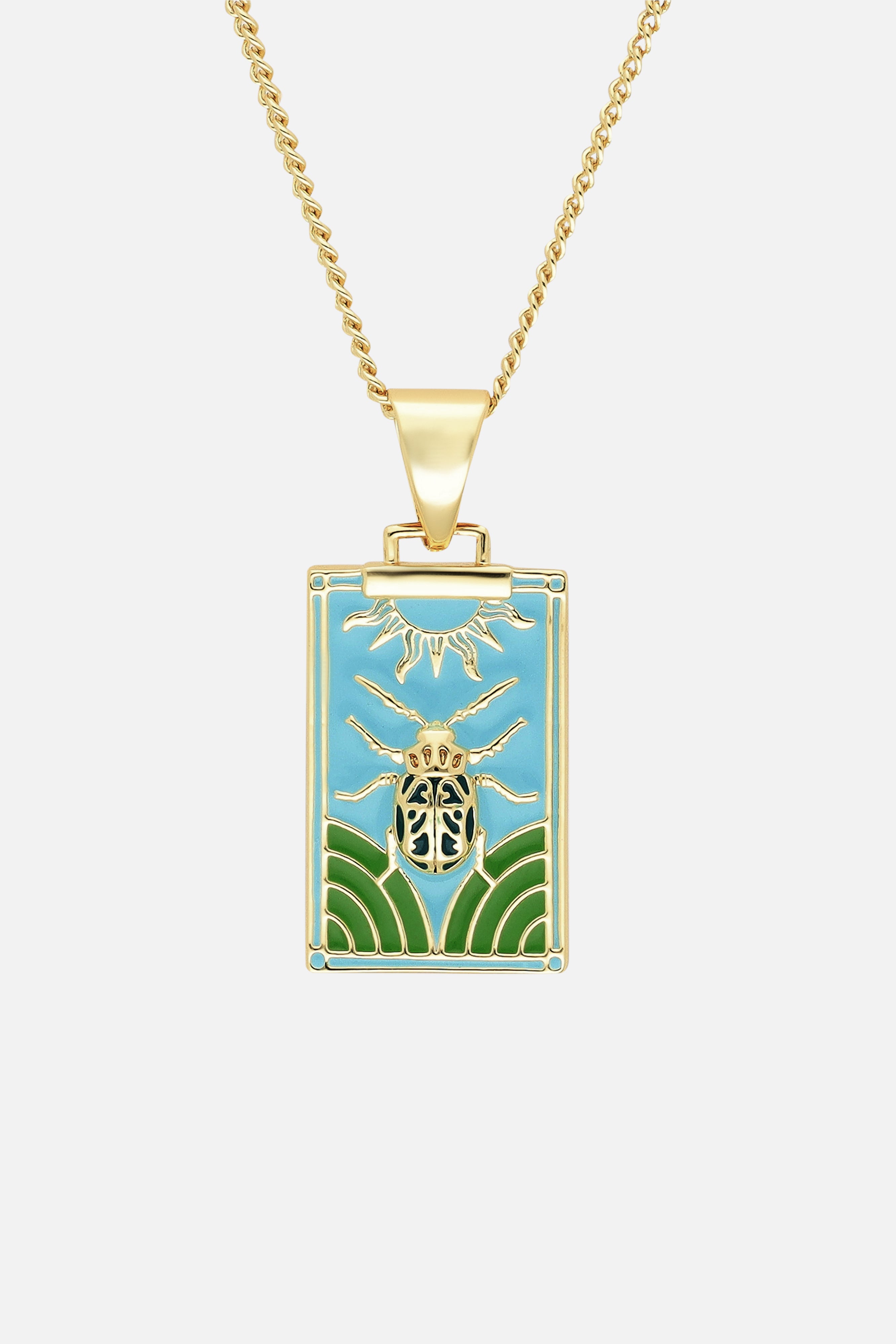 BEETLE PENDANT NECKLACE - 2